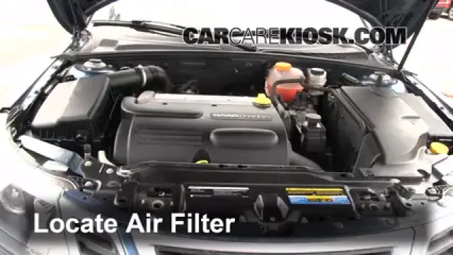 2008 Saab 9-3 2.0T 2.0L 4 Cyl. Turbo Wagon (4 Door) Filtro de aire (motor) Cambio
